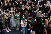 Graz community members attend a last coming together after state mourning following school shooting