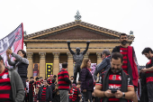Torcedores do Flamengo na Filadélfia