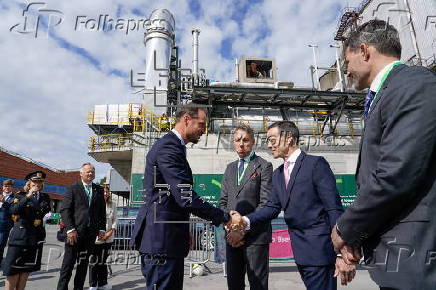 Opening ceremony of carbon capture plant in Brevik
