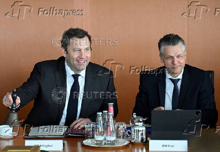 Weekly cabinet meeting at the Chancellery in Berlin