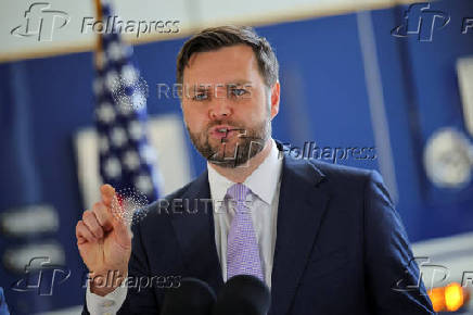 U.S. Vice President JD Vance delivers remarks in Los Angeles