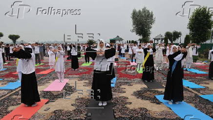 International Yoga Day observed in Kashmir