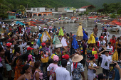 People celebrate Saint John the Baptist, in Ocumare de la costa