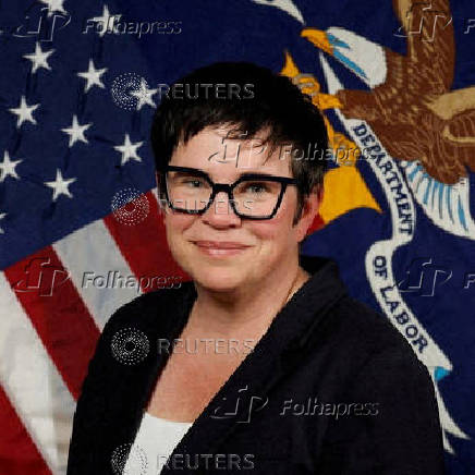 FILE PHOTO: Then-U.S. Labor Department's Bureau of Labor Statistics Commissioner Erika McEntarfer poses for a photograph