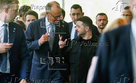 Ukraine's President Zelensky visits Berlin