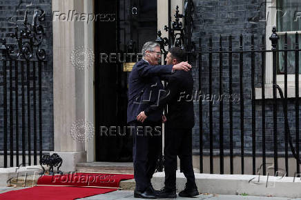 British PM Starmer and Ukrainian President Zelenskiy meet in London