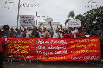 Protest against India-Sri Lanka agreements