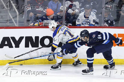 NHL: St. Louis Blues at Winnipeg Jets