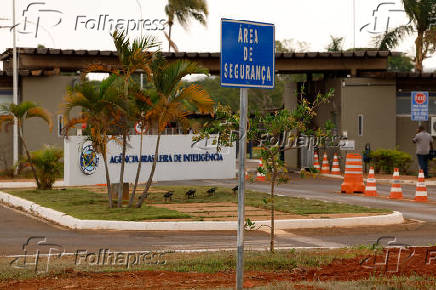 Entrada da sede da Abin, em Brasília