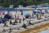 Ponto do píer da praia sul.