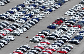 FILE PHOTO: Volkswagen vehicles, in Edgemere, on the day U.S. President Donald Trump is set to announce new tariffs
