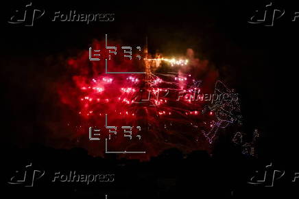 Fireworks for National Day in Paris