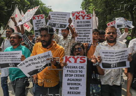 Protests in Delhi after student set herself on fire at college in Odisha