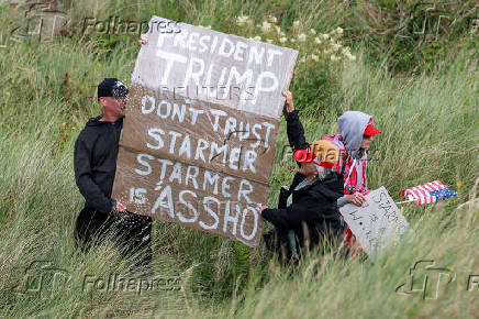 U.S. President Trump visits Scotland