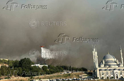 Wildfire in Turkey's northwestern Canakkale province