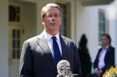 Federal Reserve Bank of Richmond President Thomas Barkin speaks at the White House