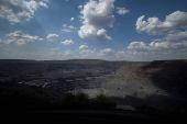 Iron ore open pit mine in Kryvyi Rih