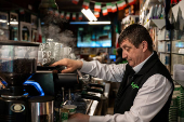 Italian coffee bar in London
