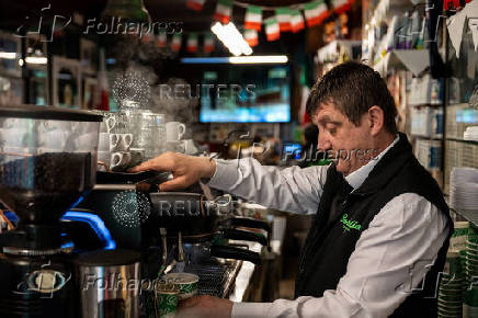 Italian coffee bar in London