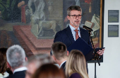 Denmark's King Frederik and Queen Mary host an official dinner for the UN Chief Executives Board, in Helsingoer