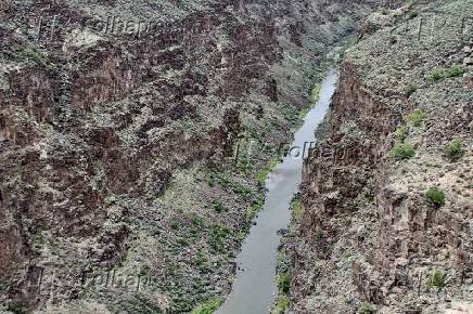 Ponte do desfiladeiro do rio grande em taos - novo méxico.