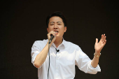 Presidential candidates attend their election campaign rallies