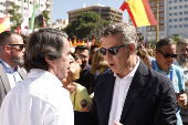 Manifestación del PP contra Sánchez bajo el lema 'Democracia o mafia'