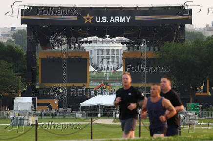 Preparations for the U.S. Army 250th anniversary parade