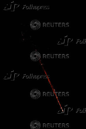 Missiles launched from Iran are seen from Tubas