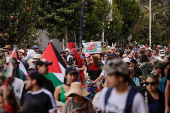 Pro-Palestinian protest, in Quito