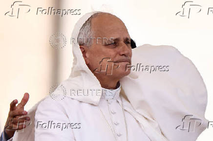 Pope Leo XIV holds general audience in St. Peter's Square, at the Vatican