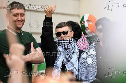 Member of Irish rap group Kneecap in UK court on terrorism charge