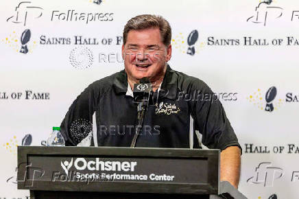 NFL: New Orleans Saints Hall of Fame Press Conference