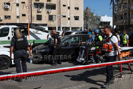 Aftermath of a missile strike from Iran on Israel, in Holon