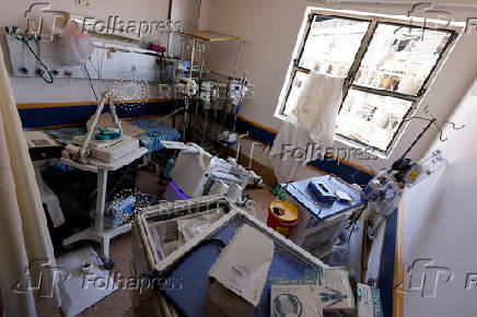 Aftermath of a missile strike from Iran on Israel, at Soroka Medical Center, in Beersheba