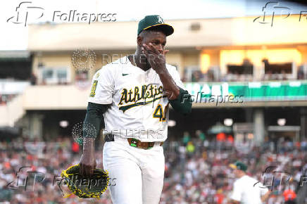 MLB: San Francisco Giants at Athletics