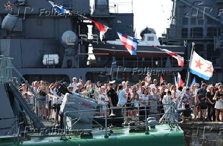Russian president attends Navy Day celebrations in St. Petersburg