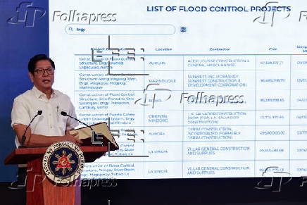Philippine President Marcos holds press conference in Manila