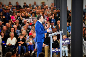 Conservative Party of Canada's leader Pierre Poilievre holds a rally in Saskatoon