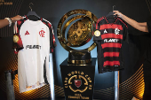 Tour da taça da Copa do Mundo de Clubes Fifa no Museu do Flamengo.