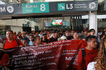 Protest of National Coordination of Education Workers (CNTE) in Mexico City