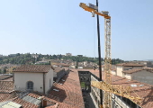 Florence removes 60-metre crane at Uffizi Galleries after two decades