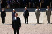 Ceremony marking the 85th anniversary of late French General Charles de Gaulle's World War II resistance call