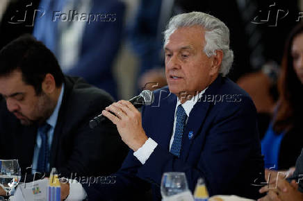 Ronaldo Caiado em reunião sobre alfabetização infantil
