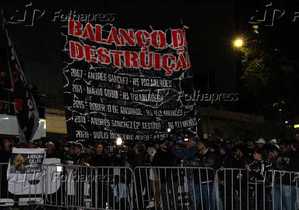 Protesto da Gaviões da Fiel no Parque São Jorge