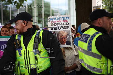 Britain First group hold 'March for Remigration' in Manchester