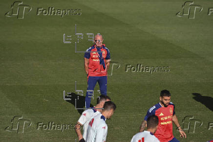 Entrenamiento de la selección española