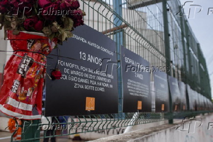 Escola municipal Daniel Piza, onde morreu a jovem Maria Eduarda