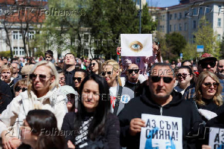 Protest demanding road safety measures, in Sofia