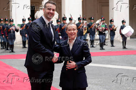 Italian PM Meloni and Montenegro's counterpart Spajic meet at Palazzo Chigi, in Rome